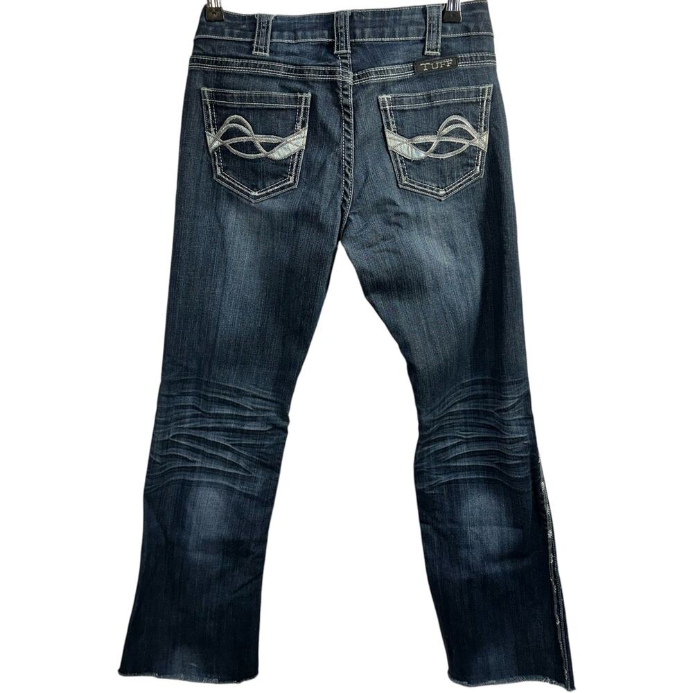 Cowgirl Tuff Jeans Womens Sz 26 Dont Fence Me In Barbed Wire Embroidered Cowgirl